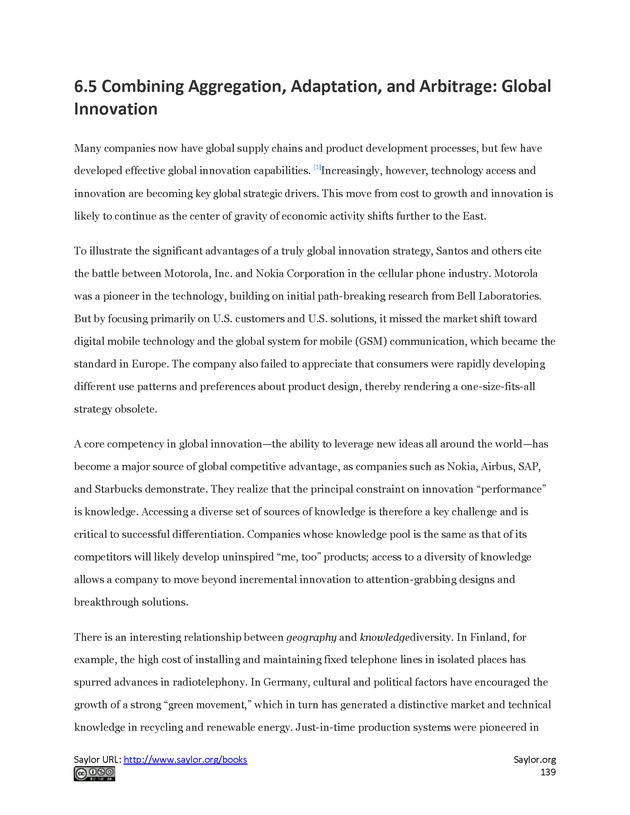 Fundamentals of Global Strategy - Page 139